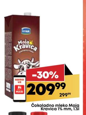 Čokoladno mleko Moja kravica 1 mm 1.5l