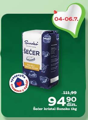 Šecer kristal Sunoko 1kg
