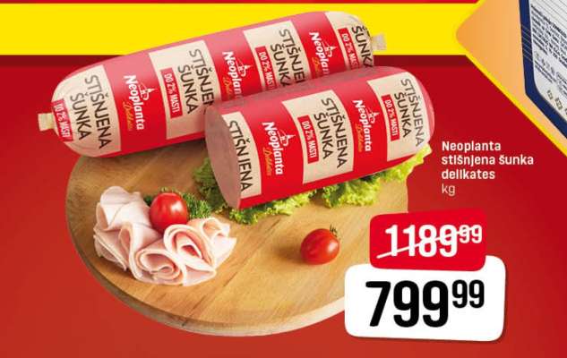 Neoplanta stišnjena šunka delikates