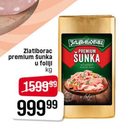 Zlatiborac Premium šunka u foliji