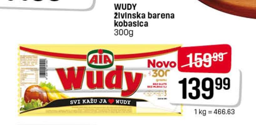 Wudy Živlinska barena kobasica