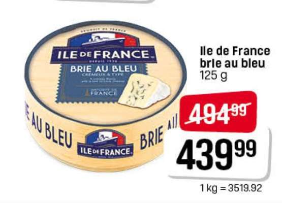 Ile de France brie au bleu