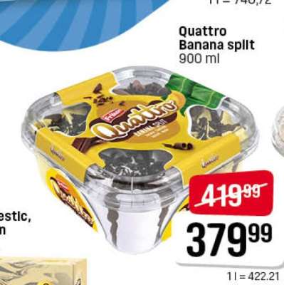 Quattro Banana split