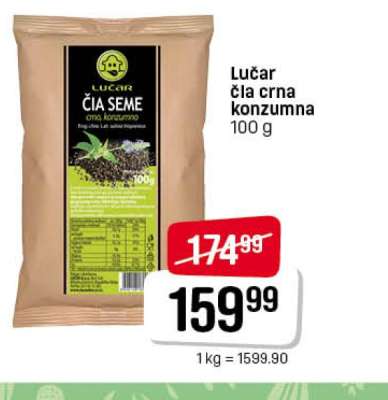 Lučar čia crna konzumna