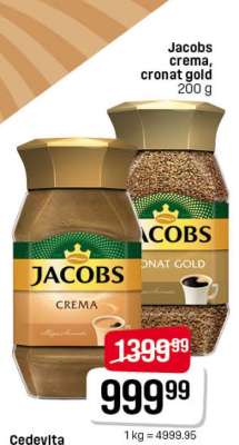 Jacobs crema, cronat gold