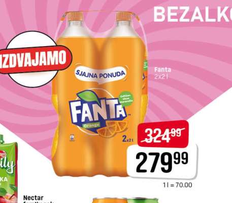 Fanta Orange 2x2L