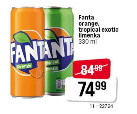 Fanta orange, tropical exotic