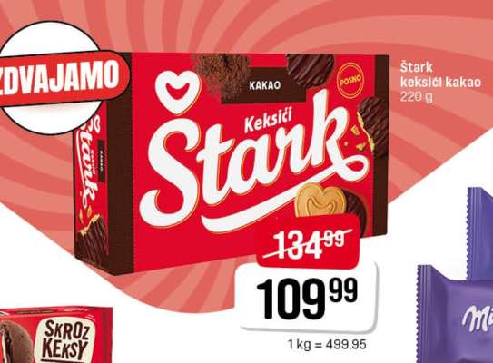 Štark keksici kakao