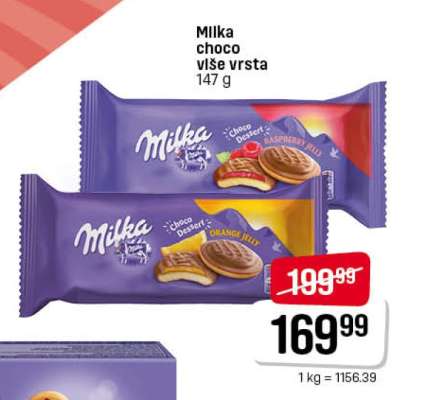 Milka choco više vrsta