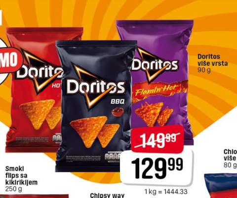 Doritos više vrsta
