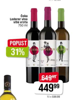 Čoka Lederer vino više vrsta