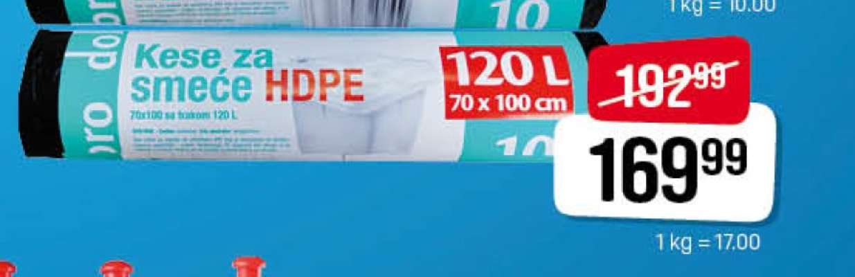 Kese za smeće HDPE
