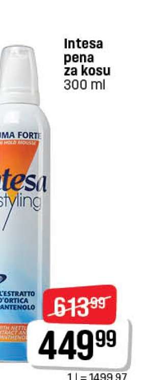 Intesa pena za kosu
