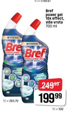 Bref power gel 10x effect, više vrsta