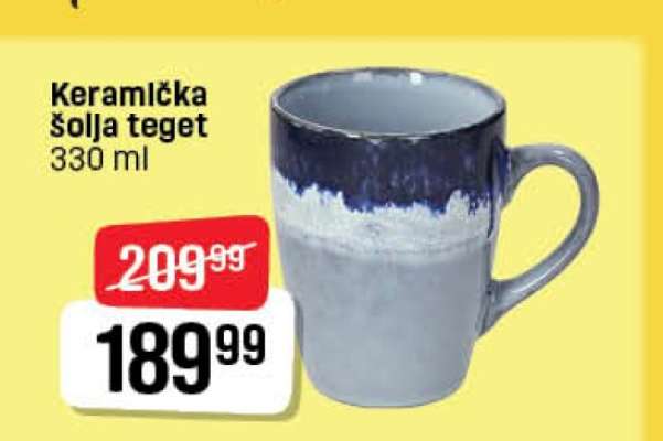 Keramička šolja teget