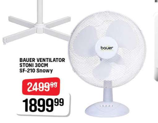 BAUER Ventilator Stoni 30CM SF-210 Snowy