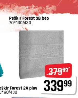 Peškir Forest 3B beo