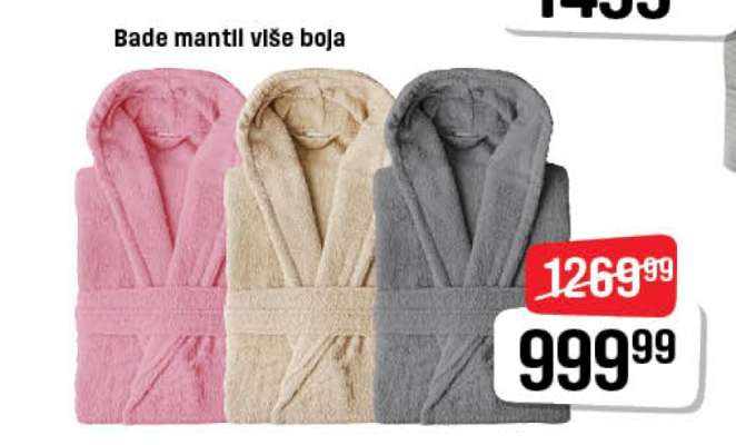 Bade mantil više boja