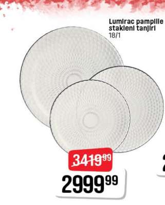 Lumirac pampille stakleni tanjiri 18/1