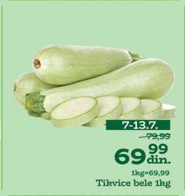 Tikvice bele 1kg