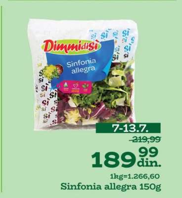 Sinfonia allegra 150g