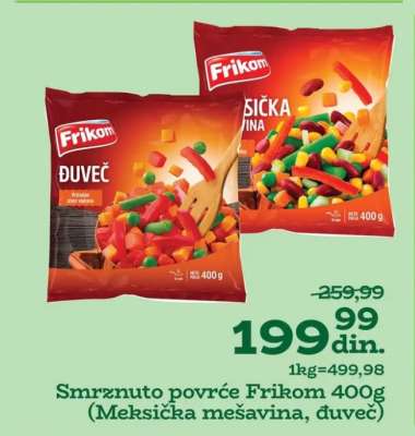 Smrznuto povrće Frikom 400g