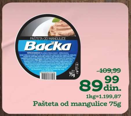 Pašteta od mangulice 75g
