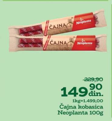 ČAJNA KOBASICA Neoplanta 100g