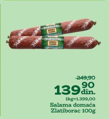 Salama domaća Zlatiborac 100g