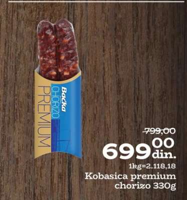 Kobasica premium chorizo 330g