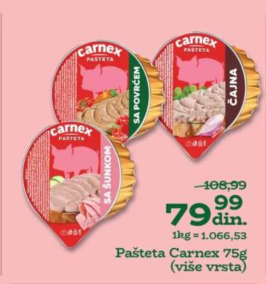 Pašteta Carnex 75g