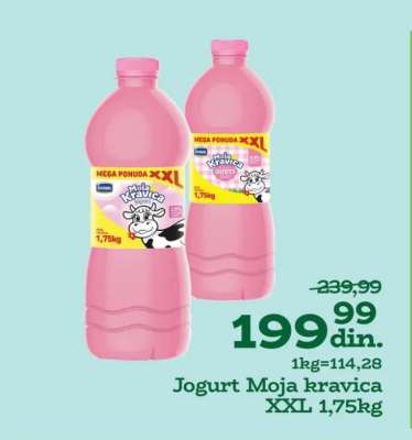 Jogurt Moja kravica xxl 1,75kg