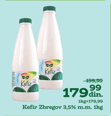 Kefir Zbregov 3,5% m.m. 1kg