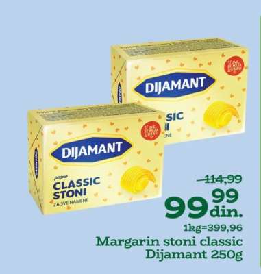 Margarin stoni classic Dijamant 250g