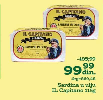 Sardina u ulju IL Capitano 115g