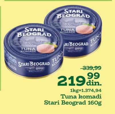Tuna komadi Stari Beograd 160g