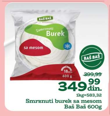 Smrznuti burek sa mesom