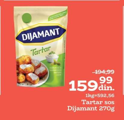 Tartar sos Dijamant, 270g