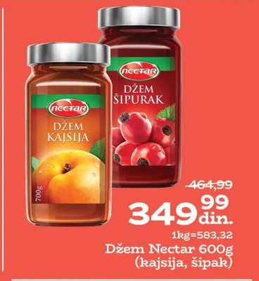 Džem Nectar 600g (kajsija, šipak)