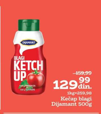 Kečap blagi Dijamant 500g