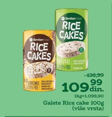 Galete Rice cake 100g