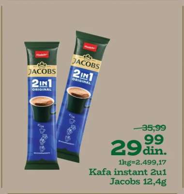 Kafa instant 2u1 Jacobs 12,4g