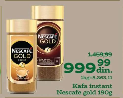 Kafa instant Nescafe Gold 190g