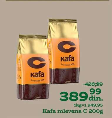 Kafa mlevena C 200g