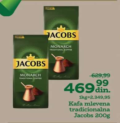 Kafa mlevena tradicionalna Jacobs 200g