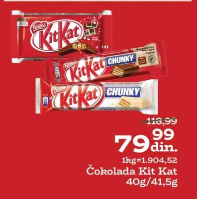 Čokolada Kit Kat