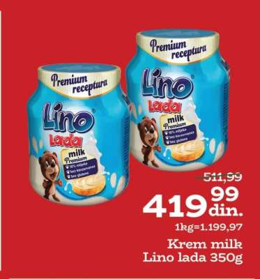 Krem milk Lino lada 350g