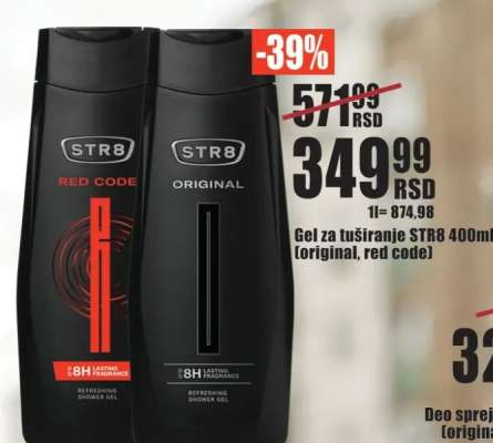 Gel za tuširanje STR8 400ml