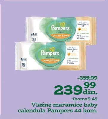 Vlažne maramice baby calendula Pampers 44 kom.