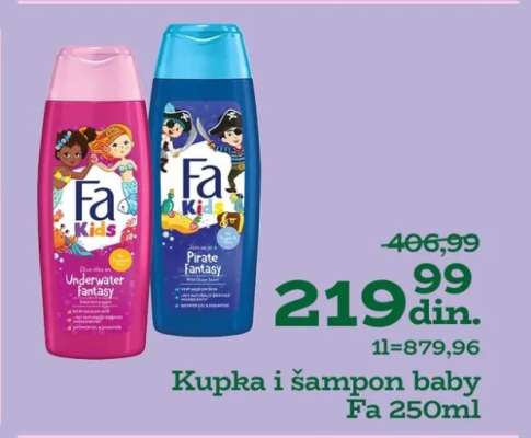 Kupka i šampon baby Fa 250ml